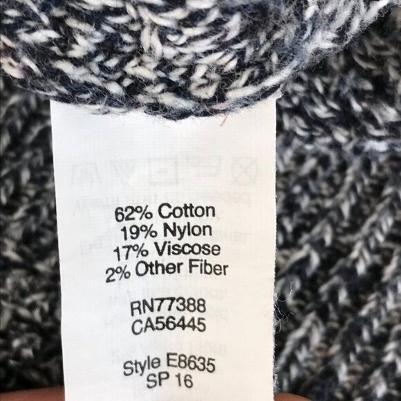 Madewell Landmark Textured Sweater Women's Medium Gray Knit Side Zip Pullover - Picture 11 of 12